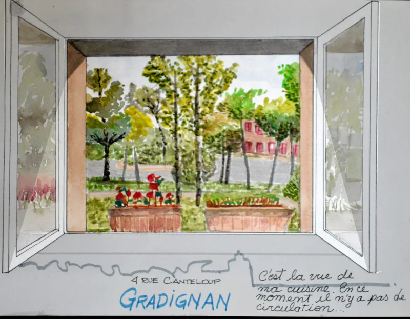 Gradignan — Carnet de confinement. Œuvre de Roxana Rodriguez.