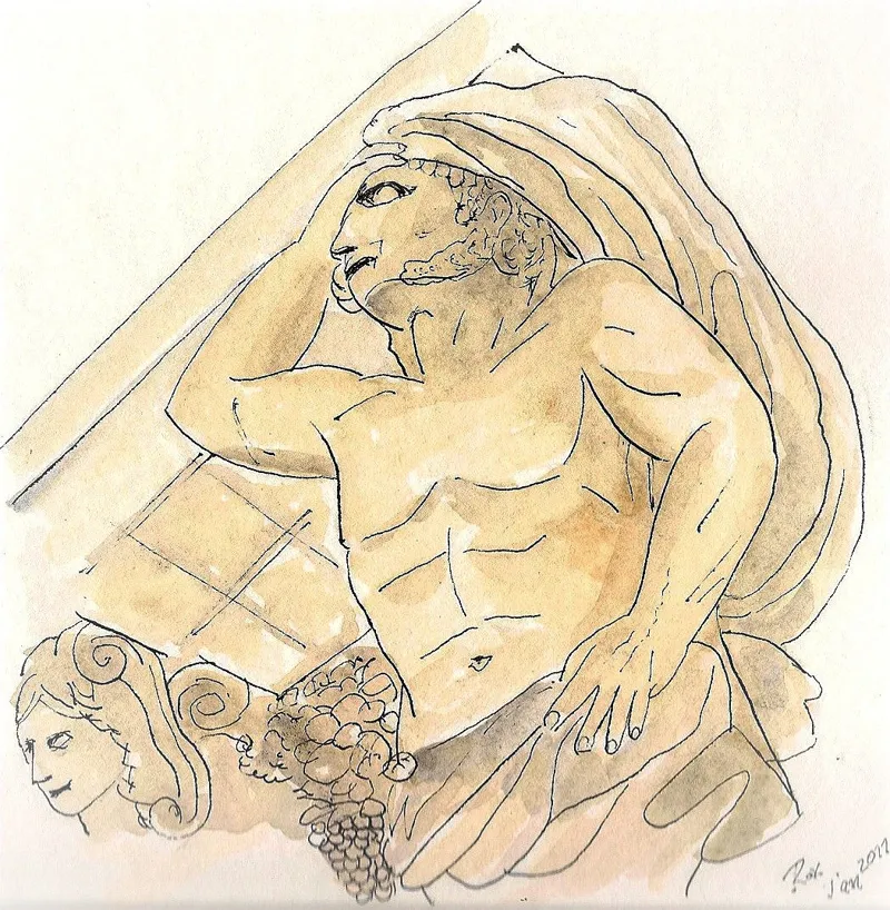 Atlante — Étude de sculpture. Œuvre de Roxana Rodriguez.