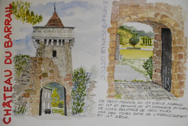 Château du Barrail — Eynesse, Gironde. Œuvre de Roxana Rodriguez.