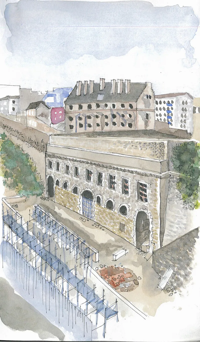 Quartier de Recouvrance — Brest · étude sur la création de la métropole. Œuvre de Roxana Rodriguez.